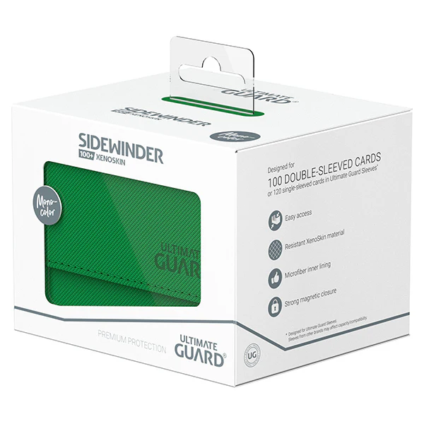 Deck Case: SideWinder 100+ Standard Size Monocolor- Green - Image 5