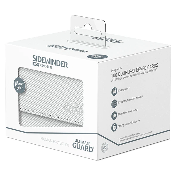 Deck Case: SideWinder 100+ Standard Size Monocolor- White - Image 4