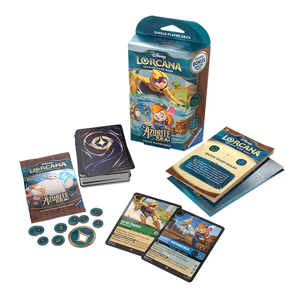 Disney Lorcana: Azurite Sea Starter Deck (Emerald & Sapphire) - Azurite Sea - Image 2