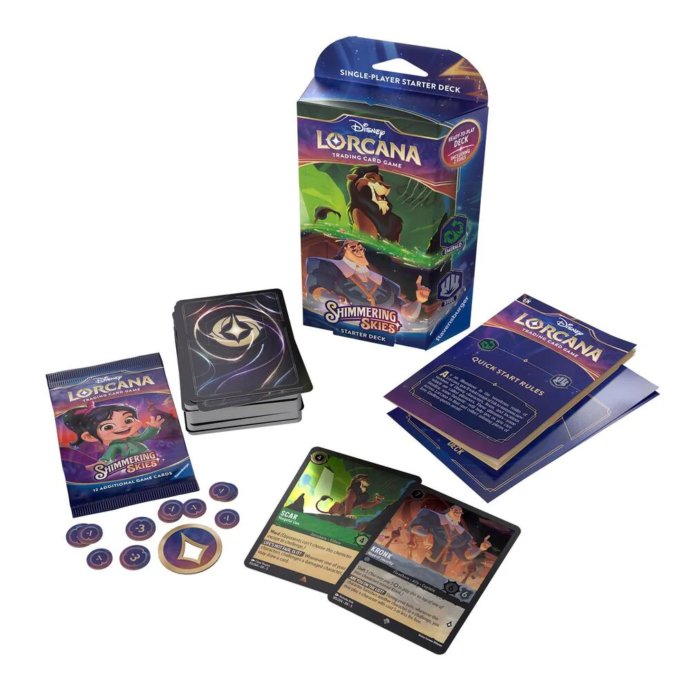 Disney Lorcana: Shimmering Skies Starter Deck (Emerald & Steel) - Image 2