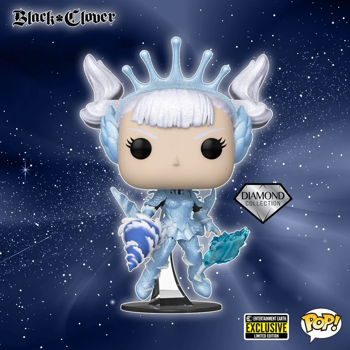 Funko Pop! Black Clover - Noelle Valkyrie Armor Diamond (Entertainment Earth) - Image 2