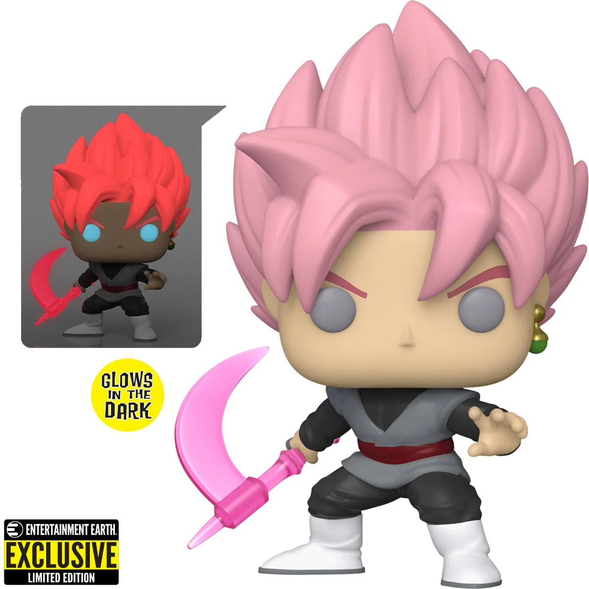 Funko Pop! Dragon Ball Super - Super Saiyan Rose Goku Black Glow (Entertainment Earth) - Image 2