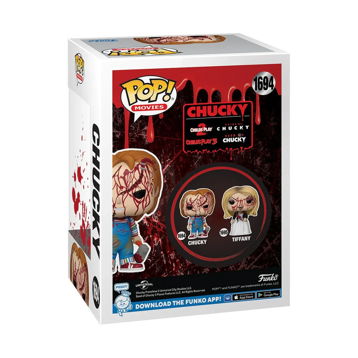 Funko Pop! Bride of Chucky - Chucky Bloody (Entertainment Earth) - Image 3