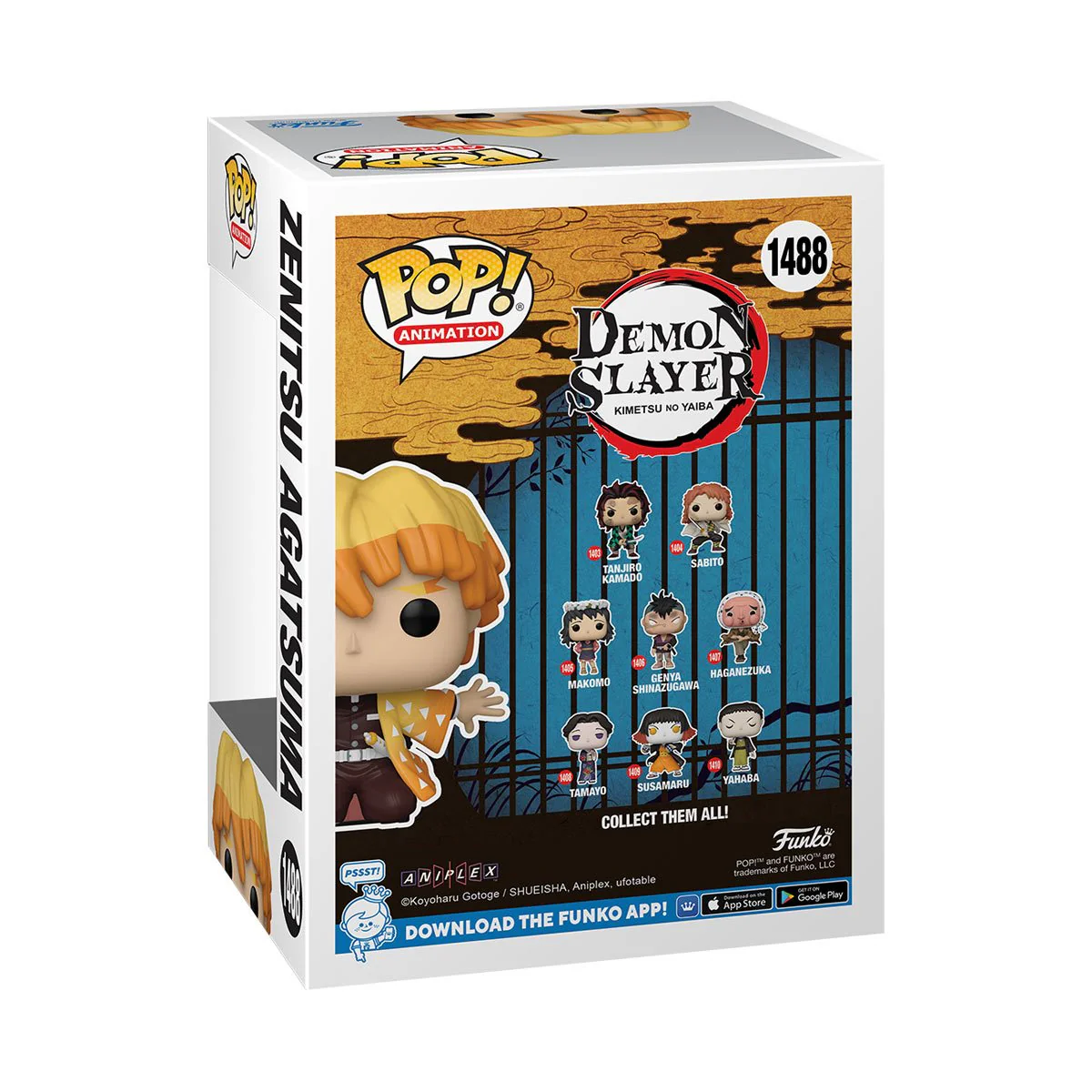 Funko Pop! Demon Slayer - Zenitsu Protecting Nezuko's Box (Entertainment Earth) - Image 3