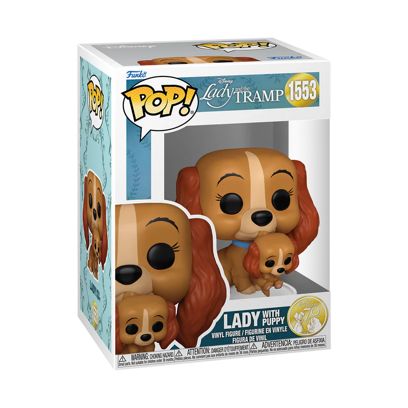 Funko Pop! Disney - Lady and the Tramp 70th Anniversary Lady with Puppy