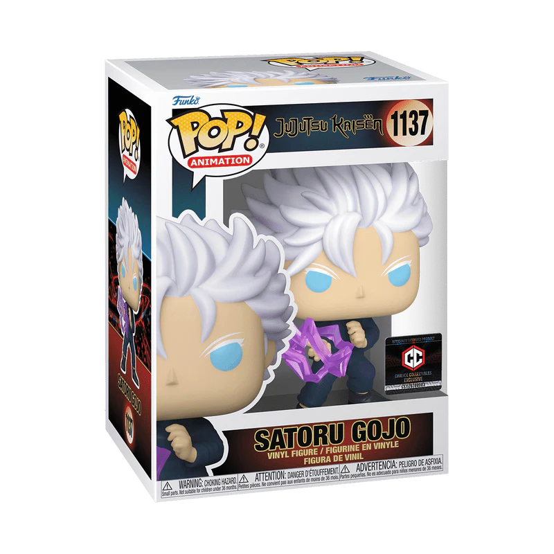 Funko Pop! Jujutsu Kaisen - Satoru Gojo Unmasked Hollow Purple (Chalice Collectibles)