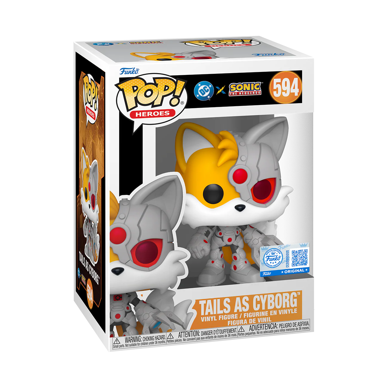 Funko Pop! Justice League & Sonic- Tails As Cyborg