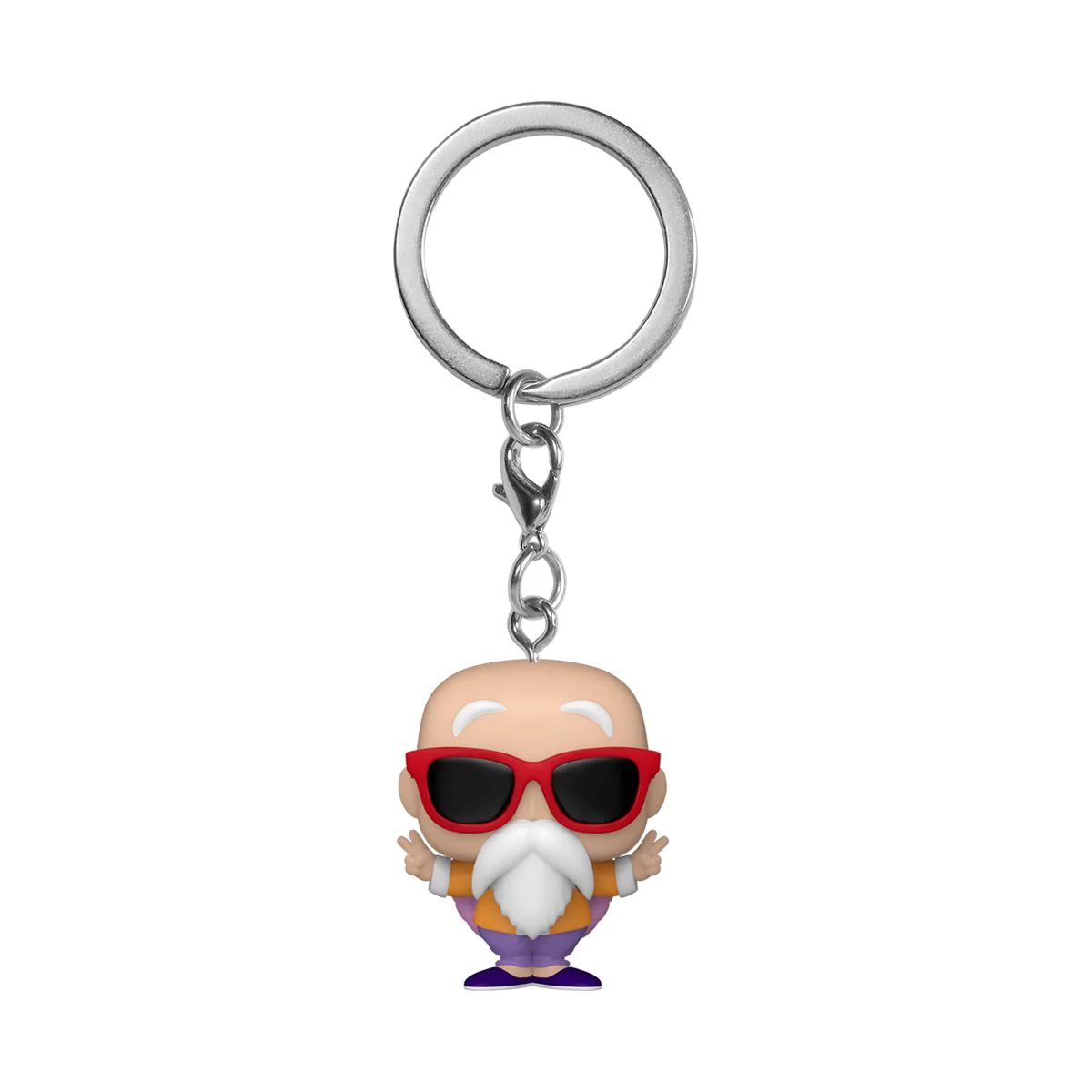 Funko Pop! Keychain: Dragon Ball Z - Roshi Peace Sign - Image 2