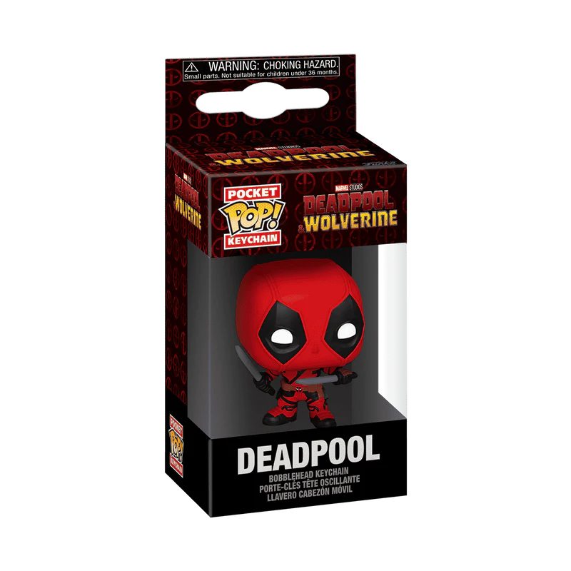 Funko Pop! Keychain: Marvel Deadpool & Wolverine - Deadpool with Swords