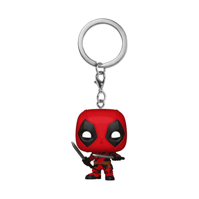 Funko Pop! Keychain: Marvel Deadpool & Wolverine - Deadpool with Swords - Image 2