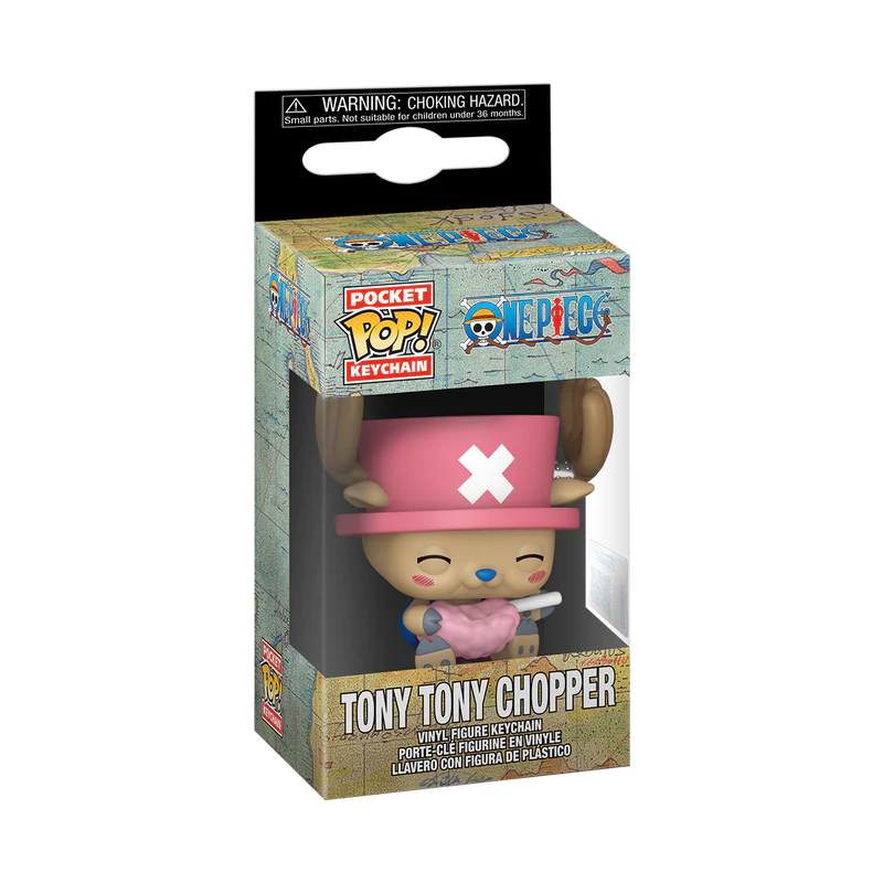 Funko Pop! Keychain: One Piece - Chopper With Cotton Candy (Gamestop)