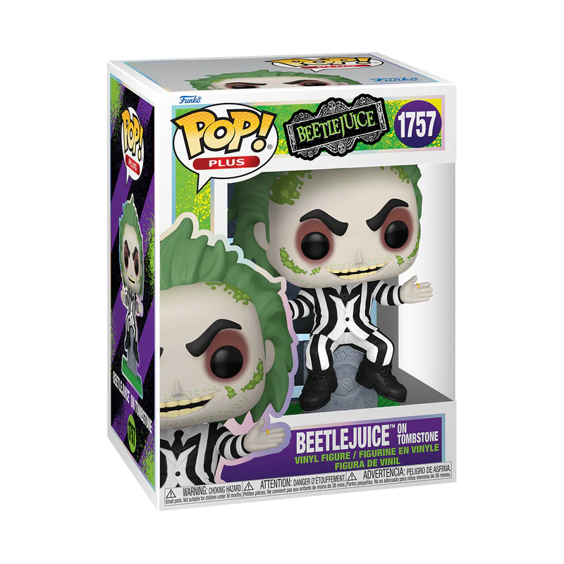 Funko Pop! PLUS Beetlejuice on Tombstone