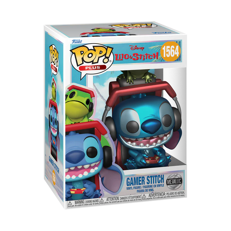Funko Pop! PLUS Disney - Lilo & Stitch Gamer Stitch (Metallic)