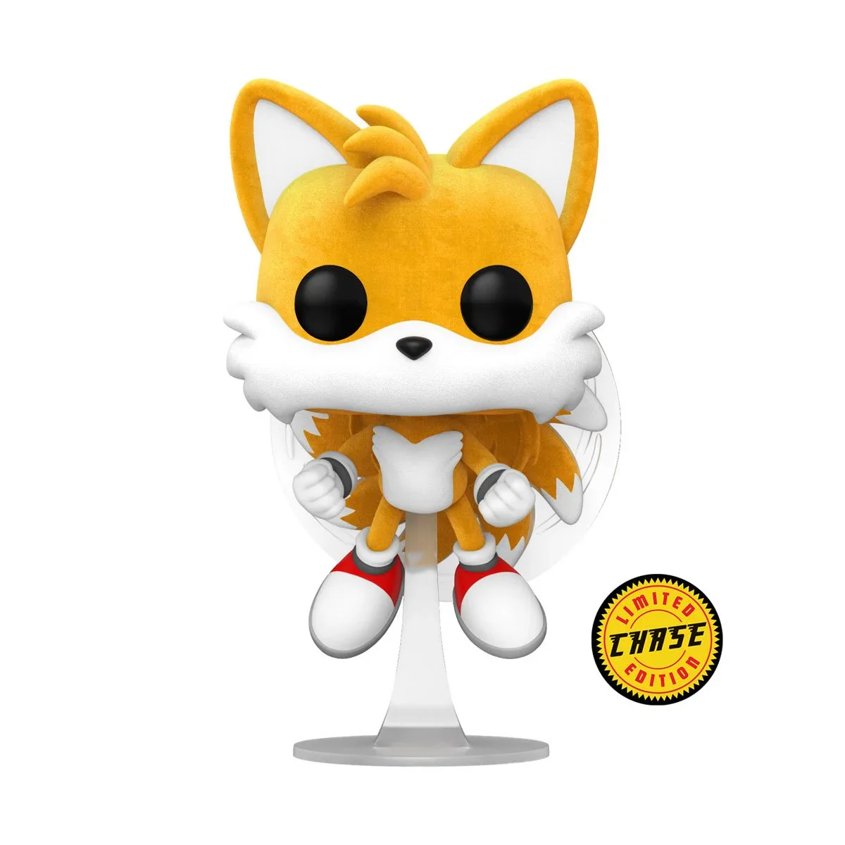 Funko Pop! Sonic the Hedgehog - Tails Flying Flocked CHASE (Specialty Series) - Image 2