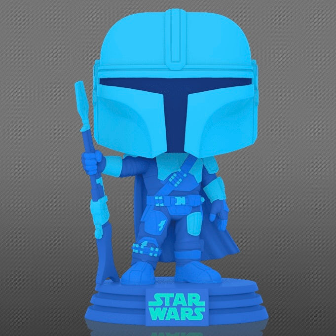 Funko Pop! Star Wars: The Mandalorian Hologram Glow-in-the-Dark (Entertainment Earth Exclusive) - Image 2