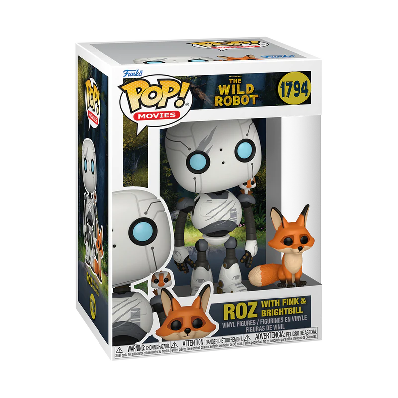 Funko Pop! The Wild Robot - Roz with Fink & Brightbill