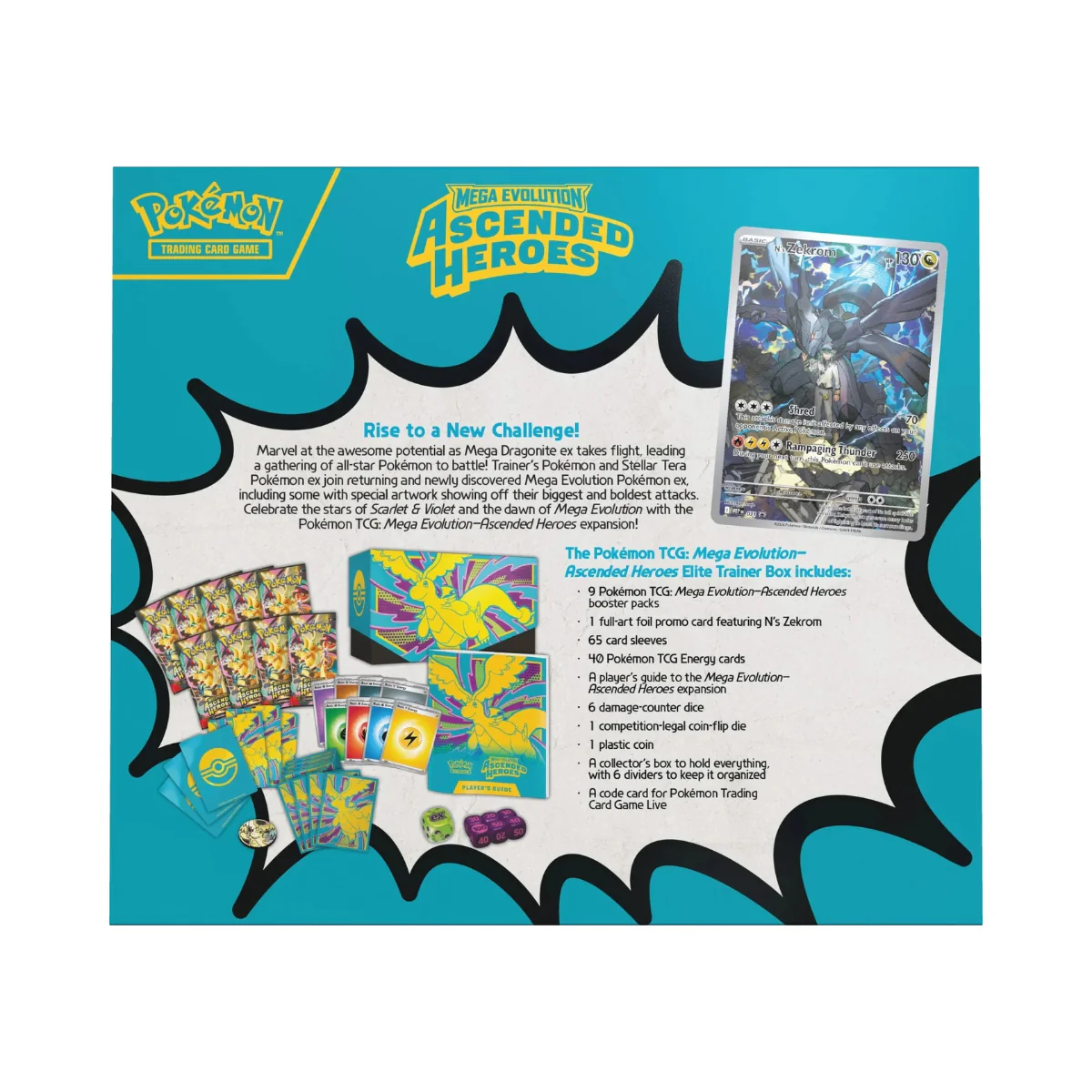 Pokémon TCG: Mega Evolution 02.5 Ascended Heroes - Elite Trainer Box - Image 3
