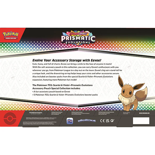 Pokémon TCG: Scarlet & Violet Prismatic Evolutions - Accessory Pouch Special Collection - Image 3