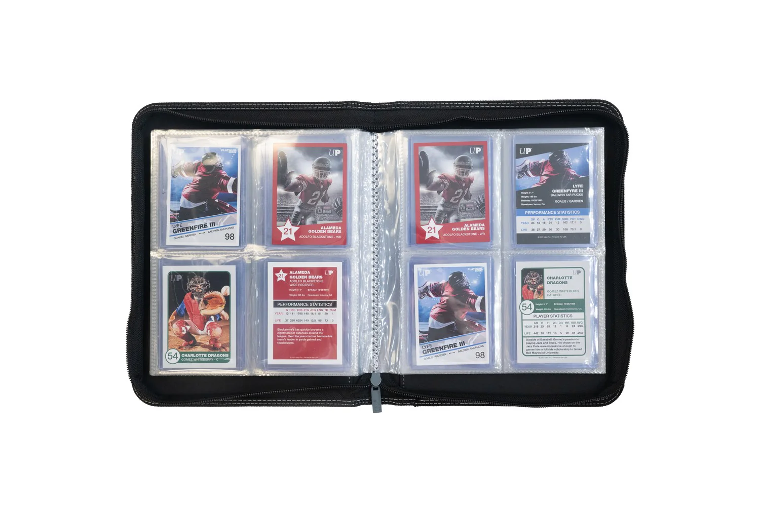 Ultra Pro Binder: PRO 4-Pocket Zippered Toploader- Black - Image 2